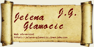 Jelena Glamočić vizit kartica